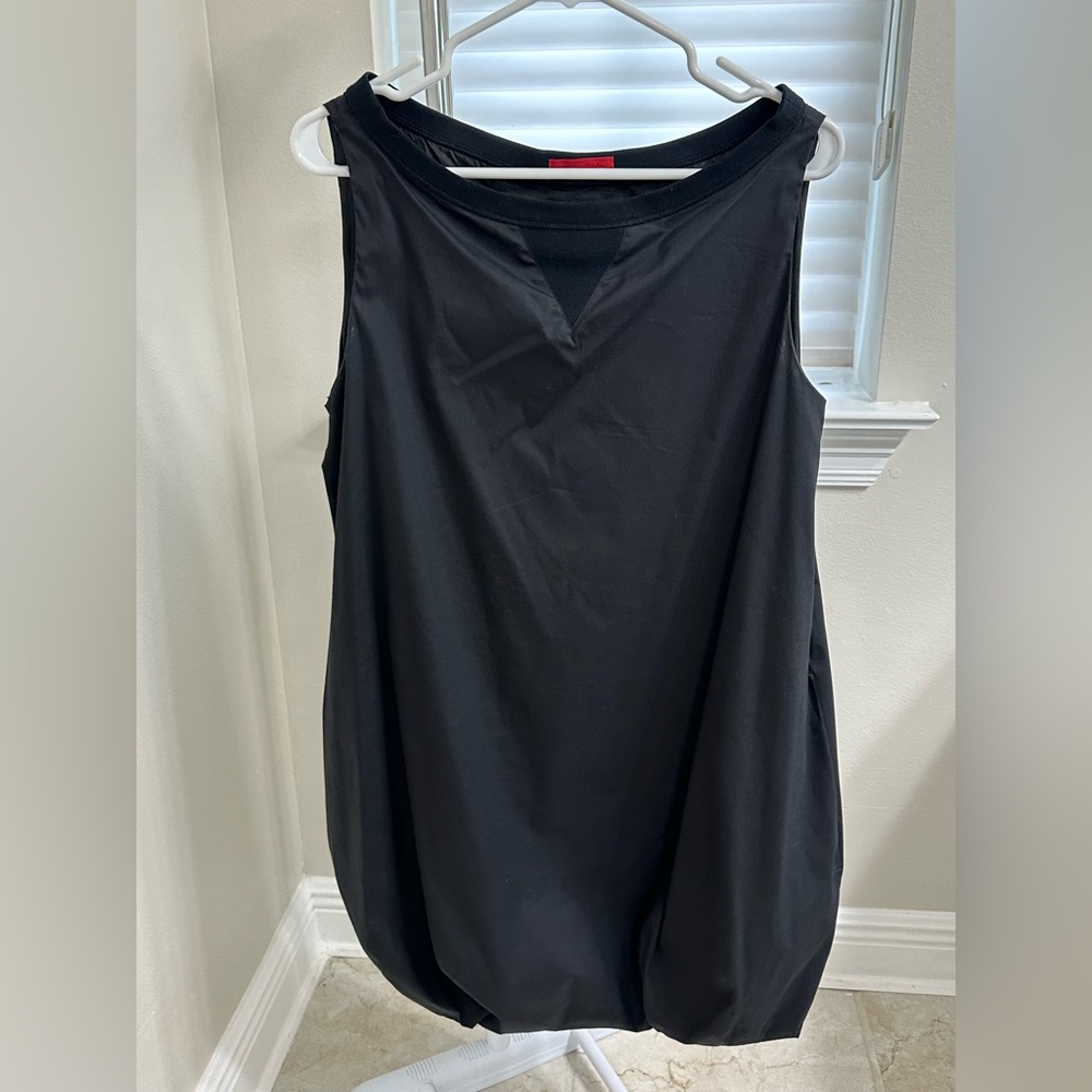 Prada, Black Sleeveless Women's Dress, L